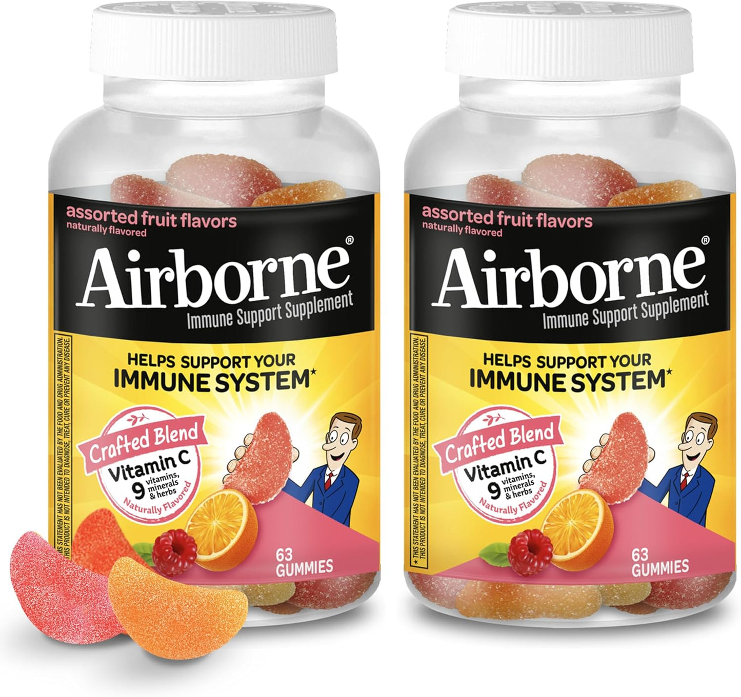 Airborne 750mg Vitamin C Gummies for Adults